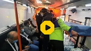 فیلمی از برخورد دو قطار در ایستگاه چیتگر تهران