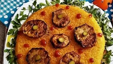 طرز تهیه بادمجون پلوی قزوینی