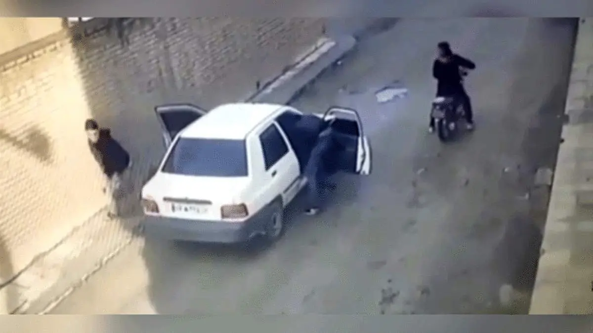 زورگیری خونسردانه در اهواز + فیلم