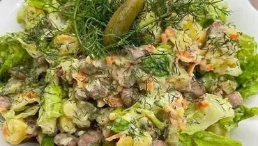 طرز تهیه سالاد لوبیا چیتی
