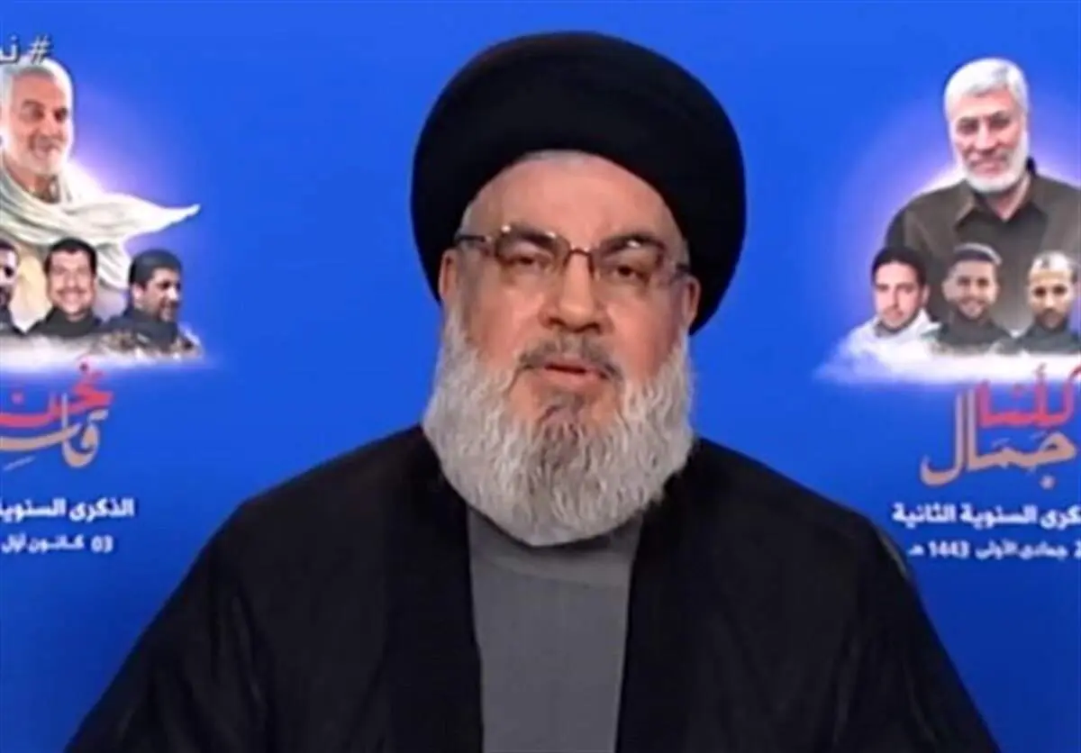 نصرالله: عاملان جنایت ترور سردار سلیمانی مکافات خود را در این دنیا خواهند کشید / عوض شدن جای قاتل و شهید در میان برخی عراقی ها فاجعه است