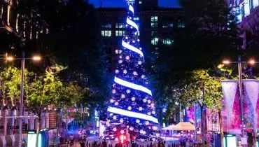 تصاویری از تزئین کریسمسی خیابان‌های سیدنی به سبک استرالیایی + فیلم
