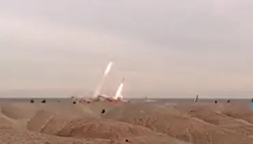 ببینید | لحظه شلیک همزمان ۱۶ موشک بالستیک ایرانی/سرلشکر باقری: توان شلیک همزمان صدها موشک را داریم