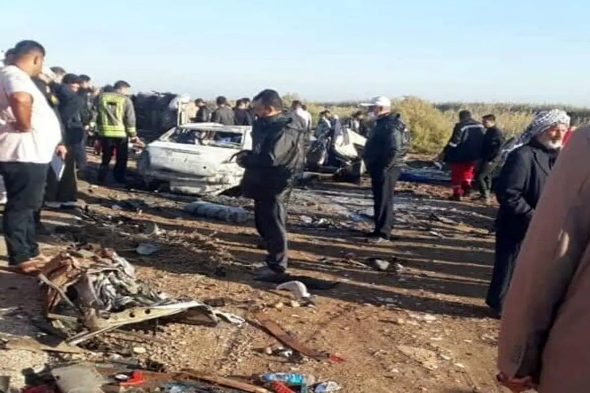 اسامی مصدومان تصادف زنجیره‌ای در خوزستان اعلام شد
