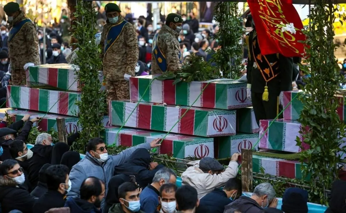 مراسم تشییع پیکر ۱۵۰ شهید گمنام - تهران