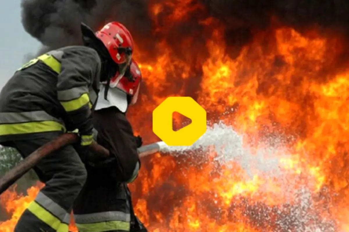 واژگونی و آتش‌سوزی خودروی پژو ۲۰۶ در مسیر پاوه به روانسر+فیلم