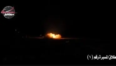 لحظه حمله راکتی و پهپادی به پایگاه آمریکا در بغداد+ فیلم