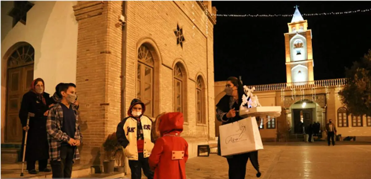 مراسم «تقدس آب» در کلیسای وانک اصفهان