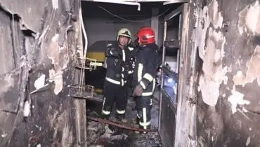 آتش‌سوزی در پارکینگ ساختمان مسکونی در تهران | نجات بیش از ۲۰ نفر در ساختمان