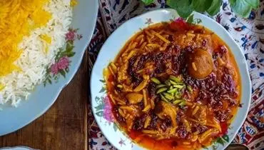 خورش خلال بادام کرمانشاهی، بی نظیرترین خورش ایرانی