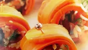 رول هویج؛ یک حرکت موزون با هویج