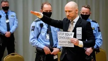 سلام هیتلری قاتل ۷۷ نفر در دادگاه + فیلم