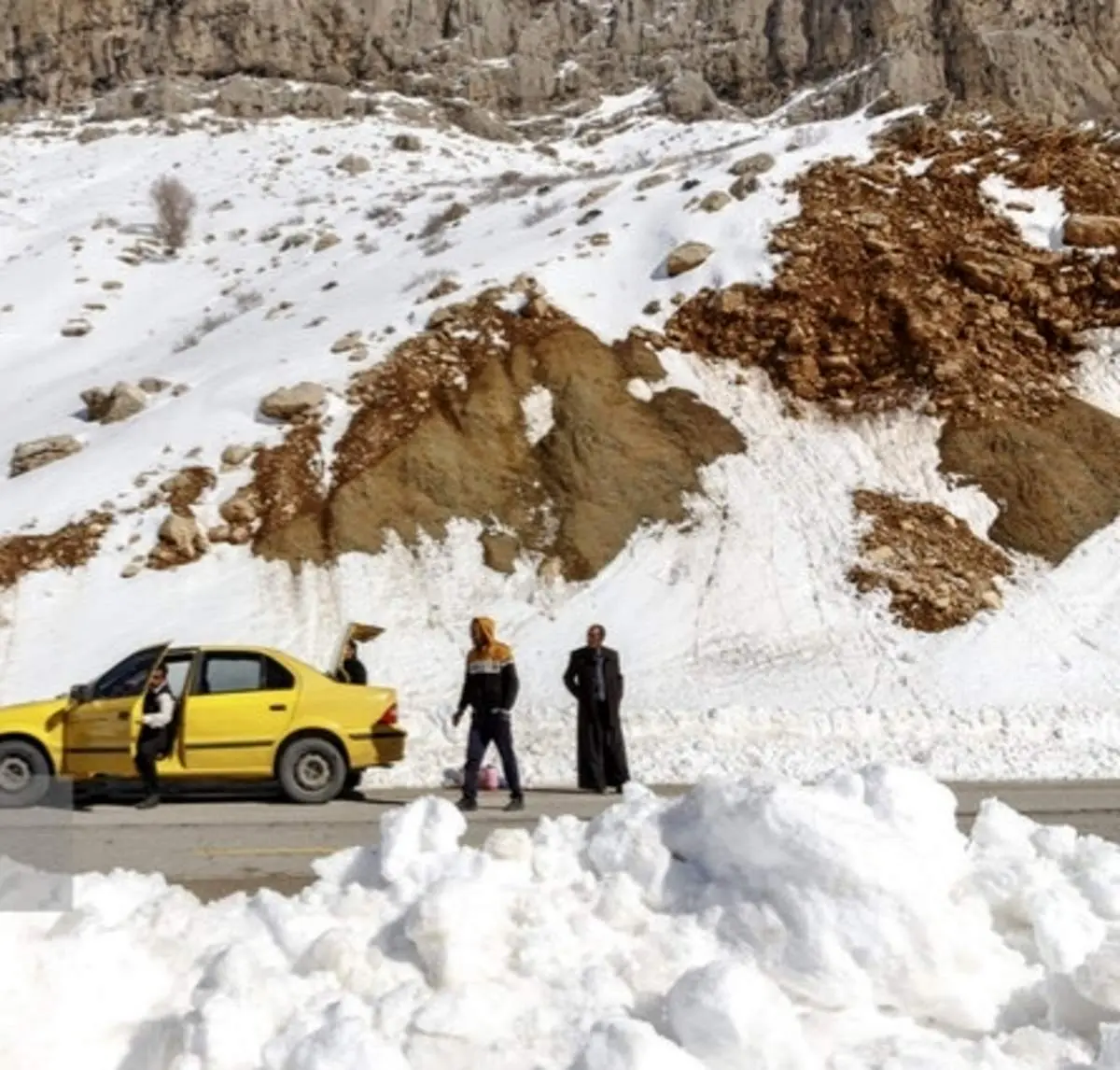 آخرین وضعیت جاده‌های خوزستان در پی بارش برف و باران