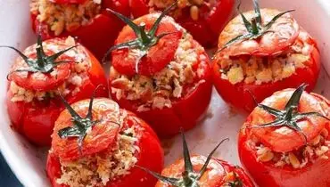 غذای پیکنیکی: دلمه گوجه فرنگی