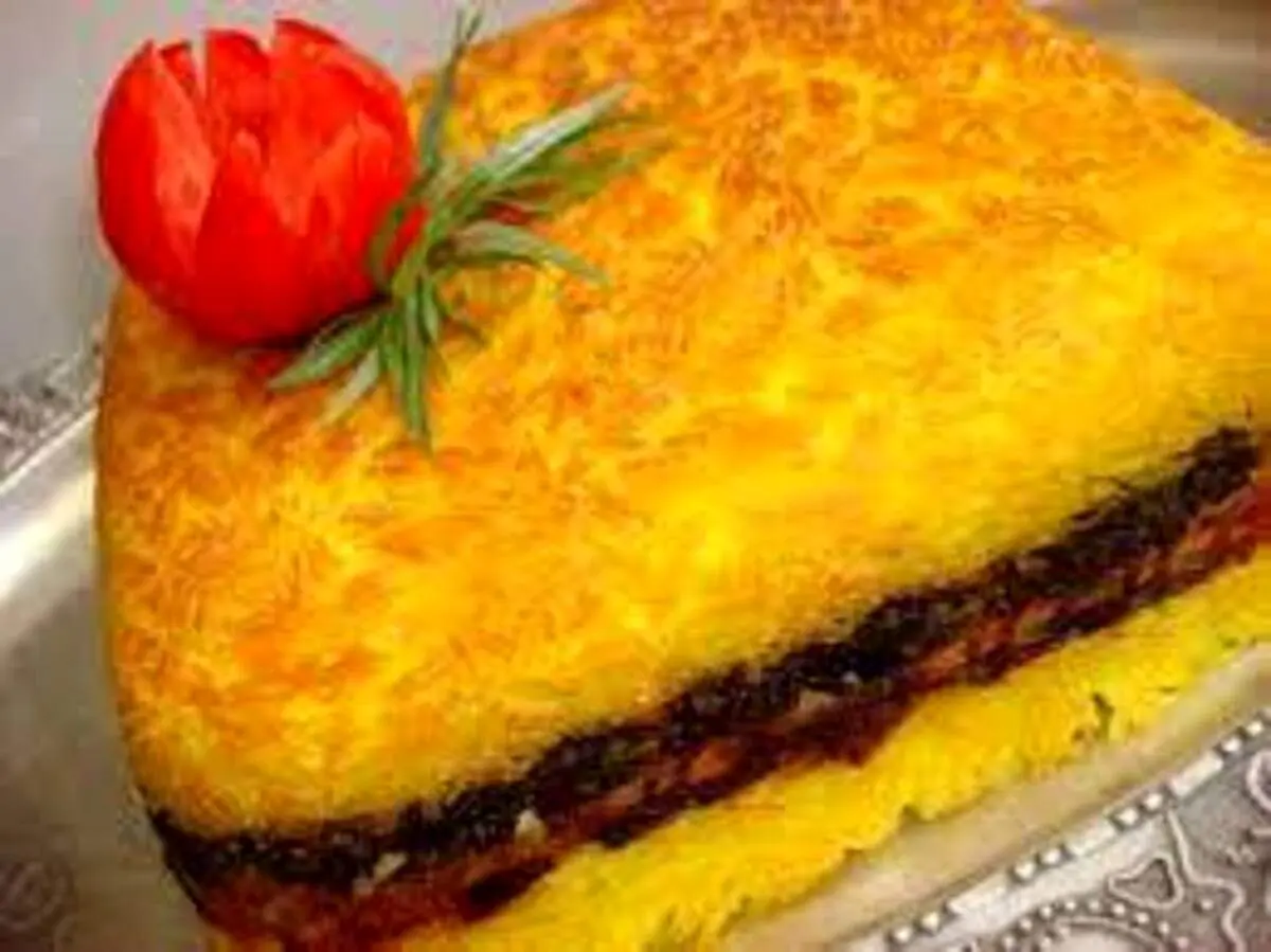 ته چین گوشتِ مجلسی؛ مخصوص مهمانان مجلسی