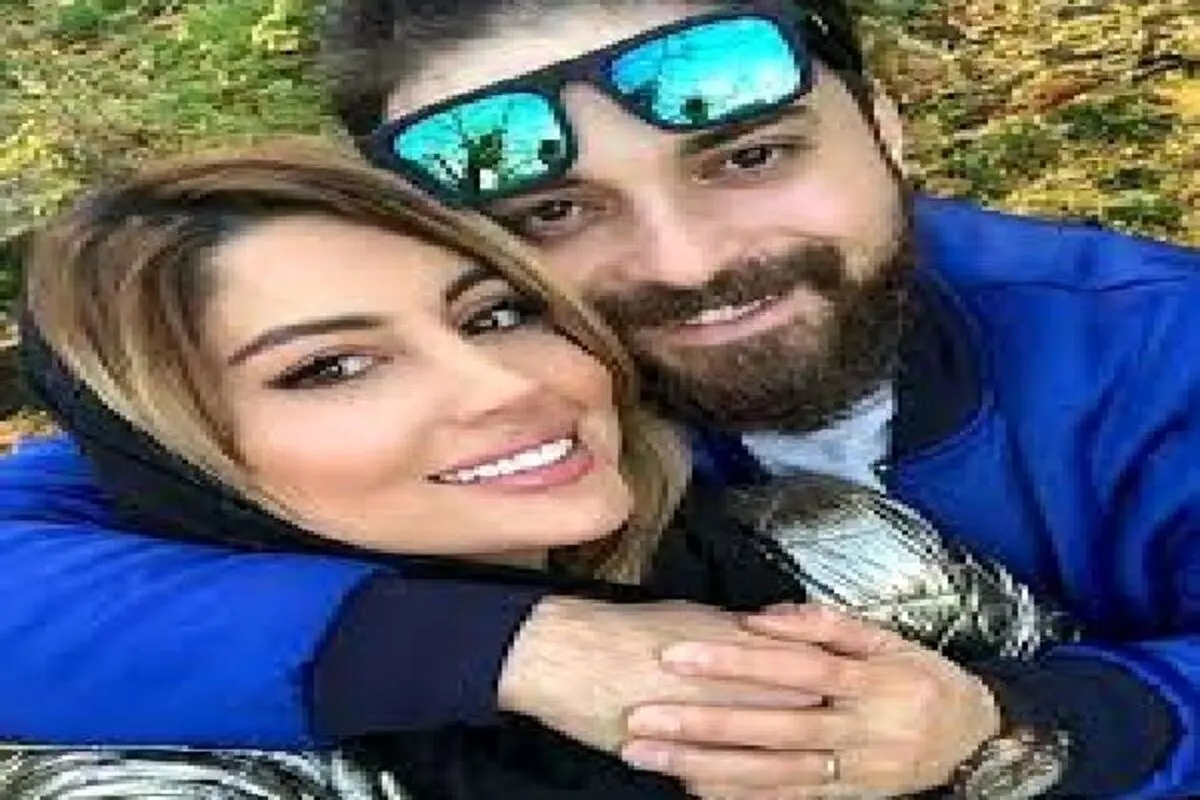 بابک جهانبخش در کنار همسرش با ژستی عاشقانه + عکس