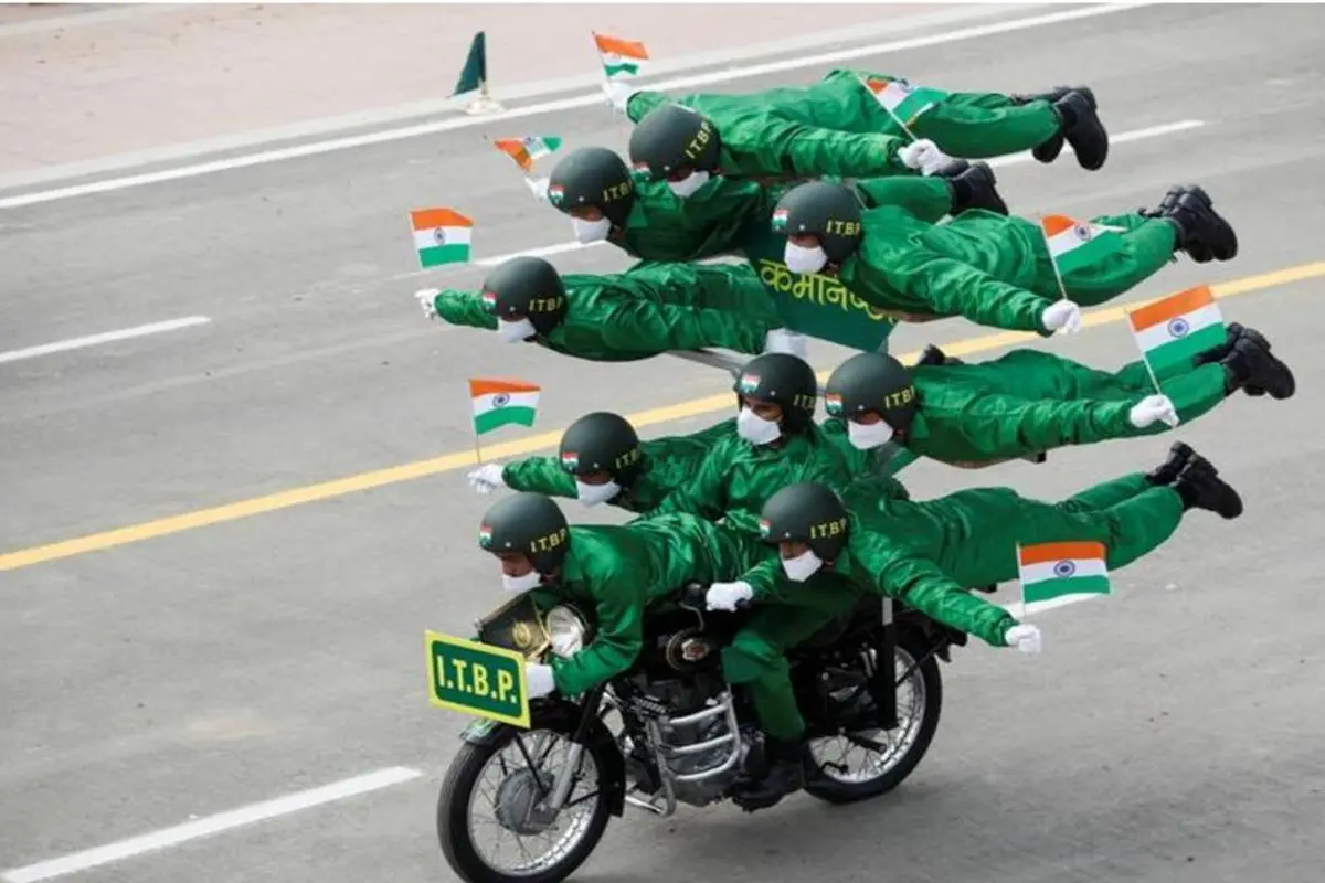 رژه نظامی به مناسبت روز ملی هند