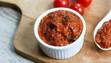 طرز تهیه ترشی گوجه‌فرنگی هندی