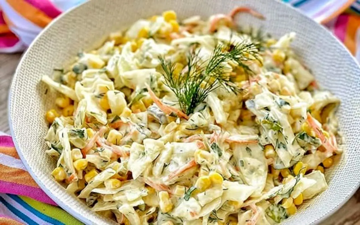 طرز تهیه سالاد کلم
