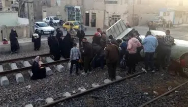 حادثه تصادف قطار در ورامین+عکس