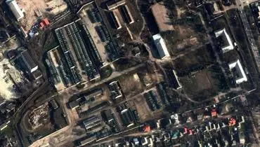 تصاویر ماهواره ای از تجمع نیروهای روسی در نزدیکی اوکراین