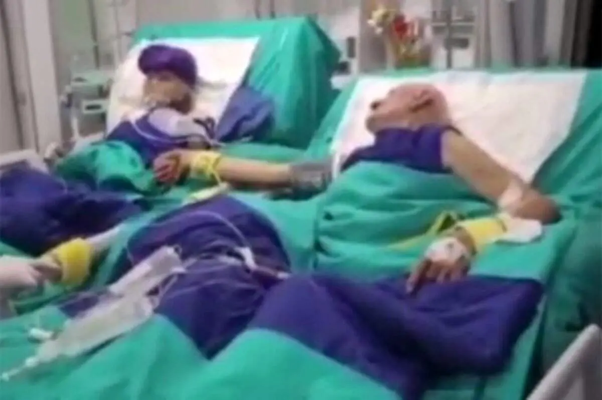 صحبت‌های عاشقانه مادربزرگ و پدربزرگ قبل از انتقال به اتاق جراحی + فیلم