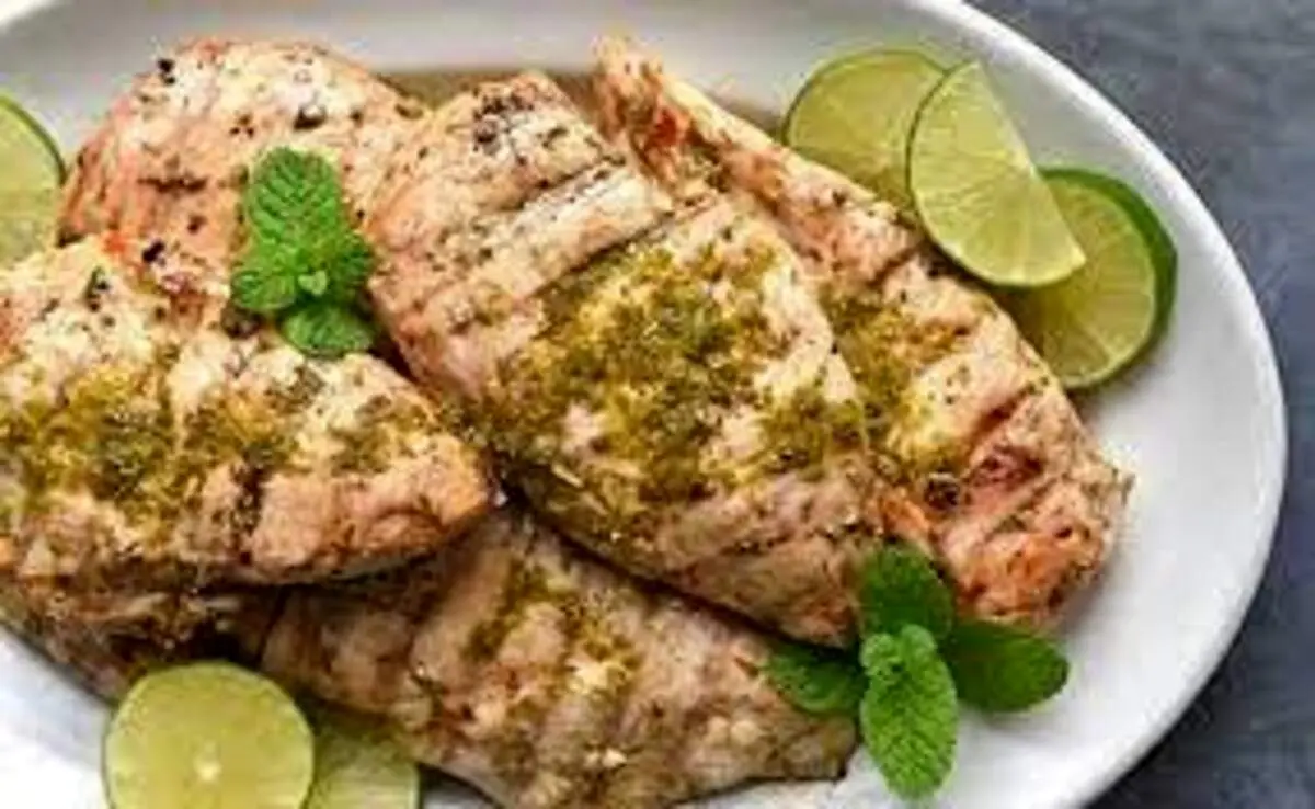 یک غذای رژیمی ملایم: لایم‌ چیكن نعناعی
