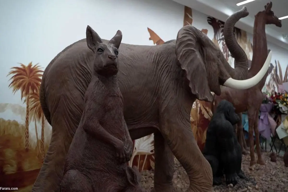 اولین باغ وحش شکلاتی در جهان + فیلم