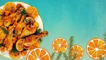 طرز تهیه‌ی مرغ پرتقالی مجلسی؛ روش‌های گرفتن بوی زهم مرغ