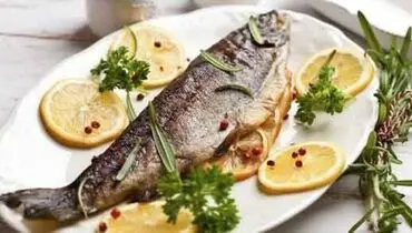 طرز تهیه قزل آلا با بادام و جعفری