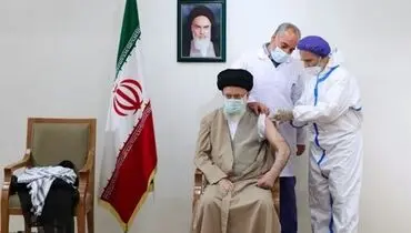 رهبر انقلاب دُز سوم واکسن کرونا را دریافت کرده‌اند + فیلم