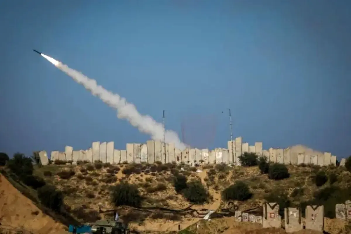 آزمایش موشکی حماس در نوار غزه