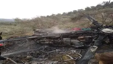 ۴ کشته و زخمی در سقوط بالگرد ارتش سوریه