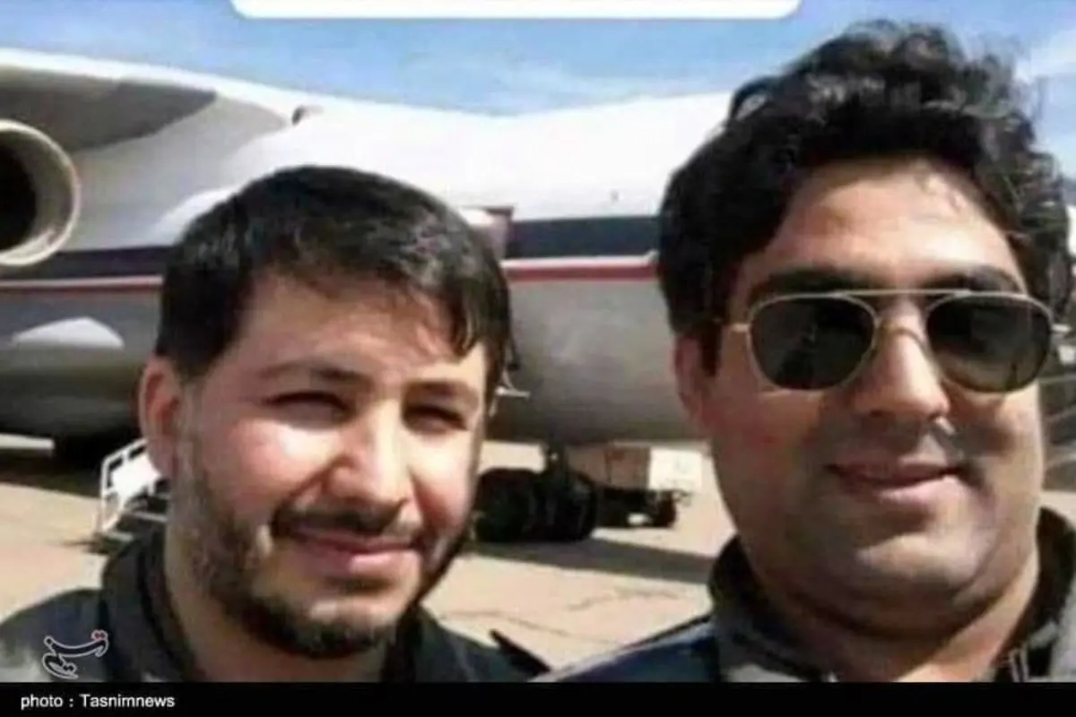 تصویر دو خلبان شهید سانحه سقوط جنگنده +عکس