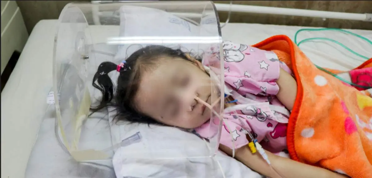 بخش کرونایی بیمارستان کودکان تبریز