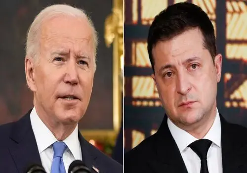 عذرخواهی بایدن از زلنسکی برای تاخیر در کمک به اوکراین 