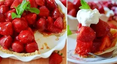 طرز تهیه پای توت‌فرنگی؛ دسر خوش‌عطر و بدون فر