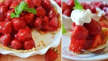 طرز تهیه پای توت‌فرنگی؛ دسر خوش‌عطر و بدون فر
