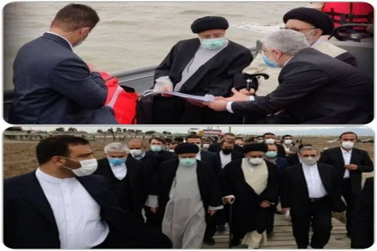 بازدید رئیسی از تنها جزیره ایرانی دریای خزر