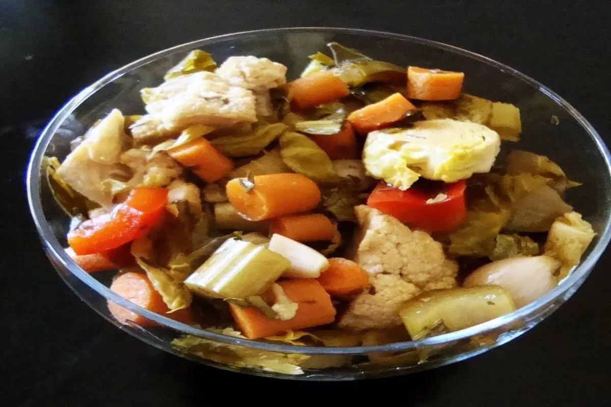 آموزش تهیه ترشی سبزیجات
