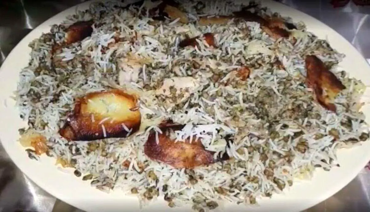 طرز تهیه ماش پلو با شوید خشک