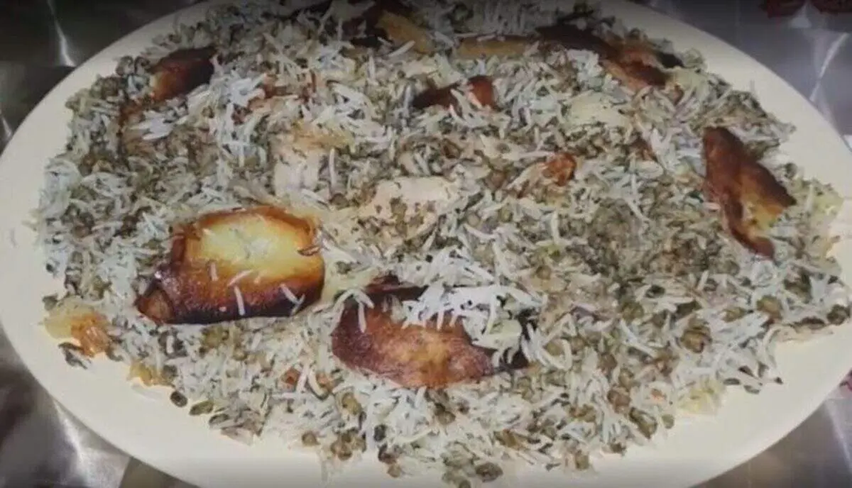 طرز تهیه ماش پلو با شوید خشک