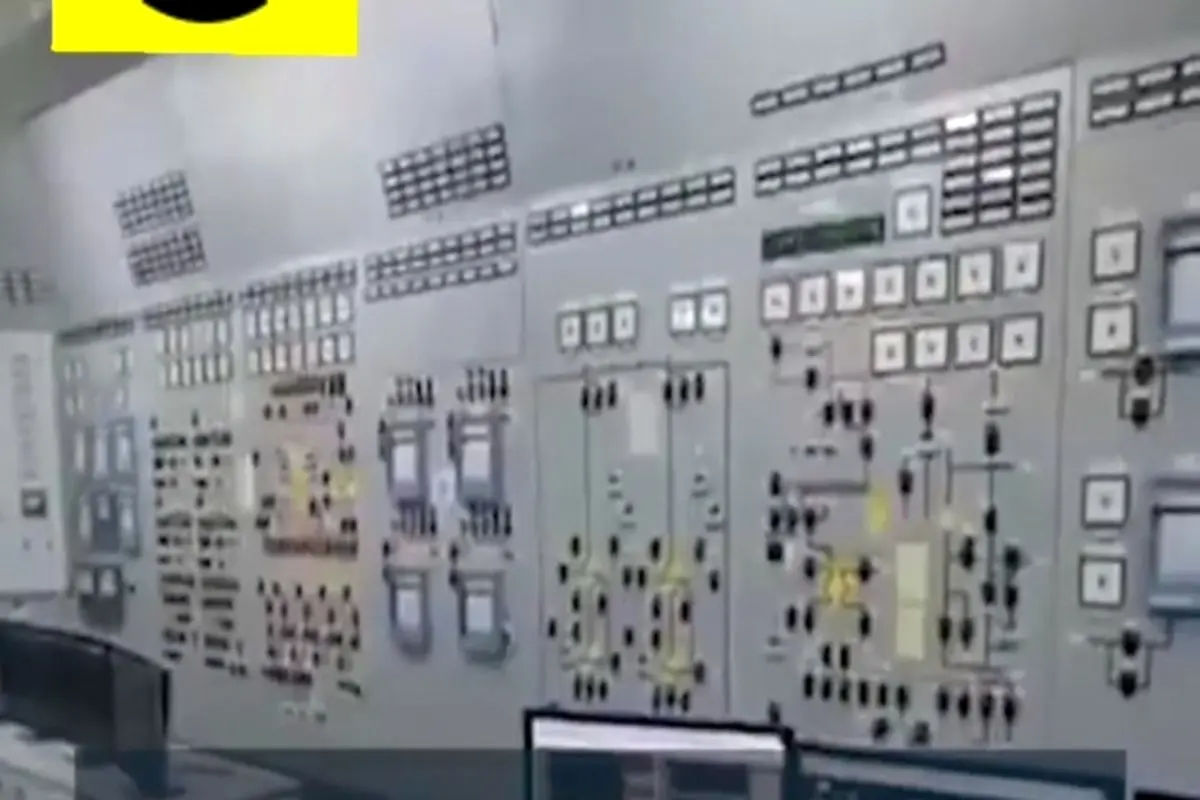 تصاویری از اتاق کنترل نیروگاه هسته‌ای زاپوریژیا + فیلم