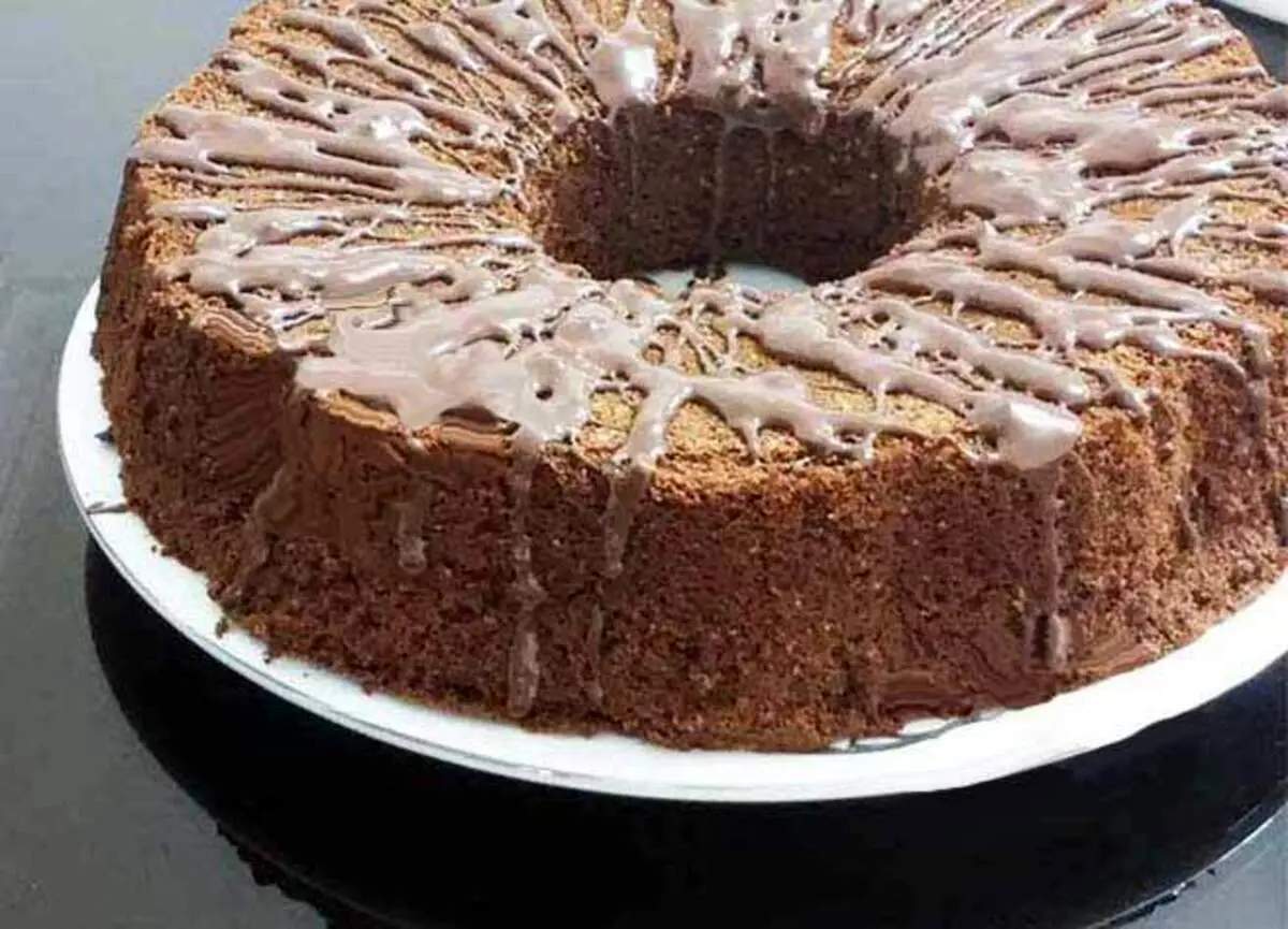 کیک شیفون نسکافه موکا شکلاتی