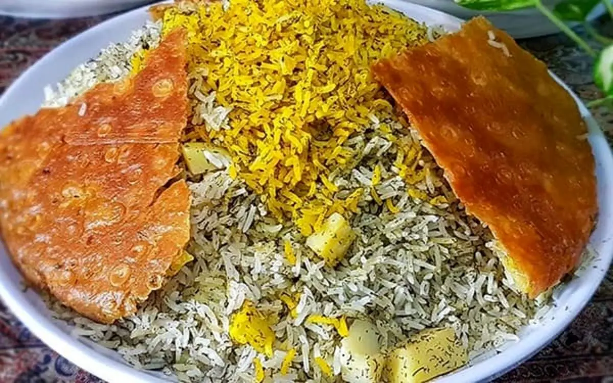 سیب پلو کرمانشاهی کردی