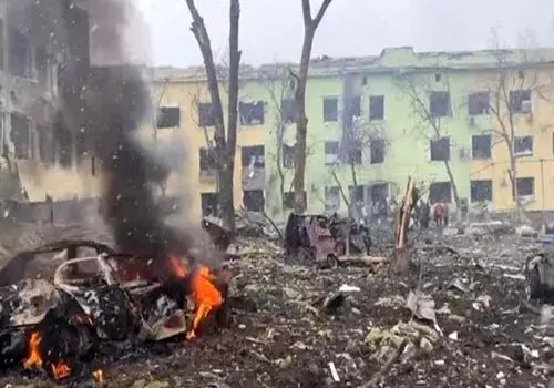 انهدام تانک آبرامز اوکراین در بمباران نیروهای روسی+ فیلم