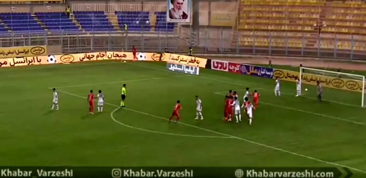 گل اول پرسپولیس به نفت توسط رضا اسدی+ فیلم