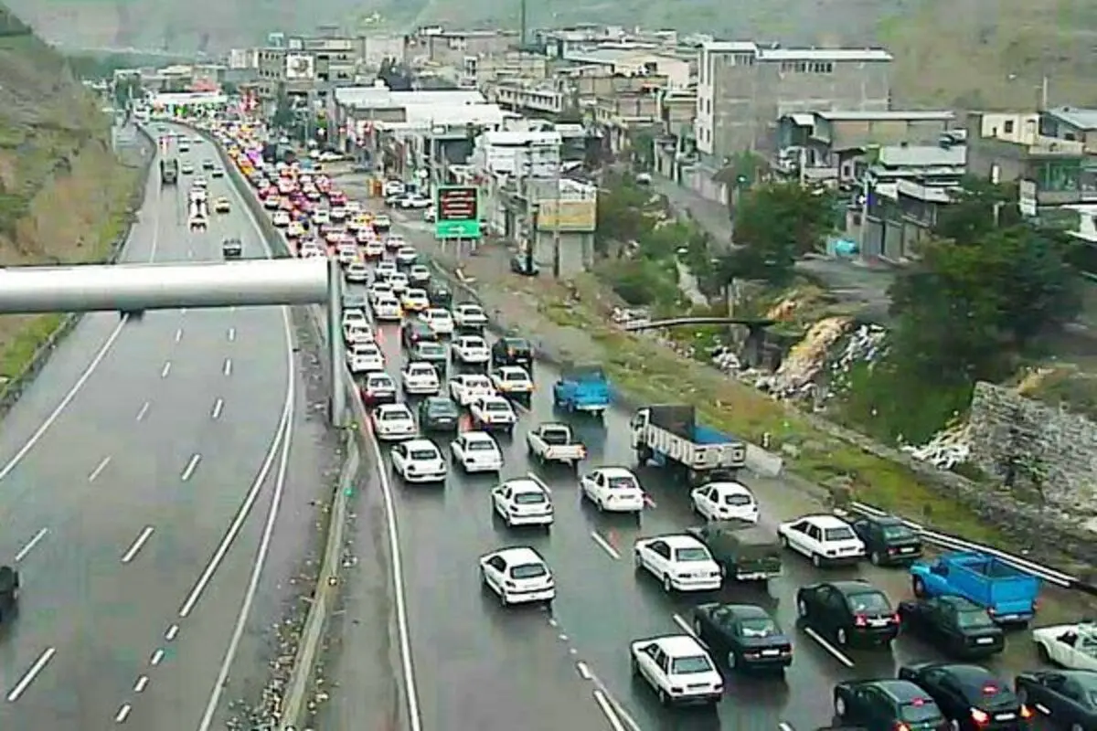 ترافیک سنگین در برخی محورهای غربی تهران