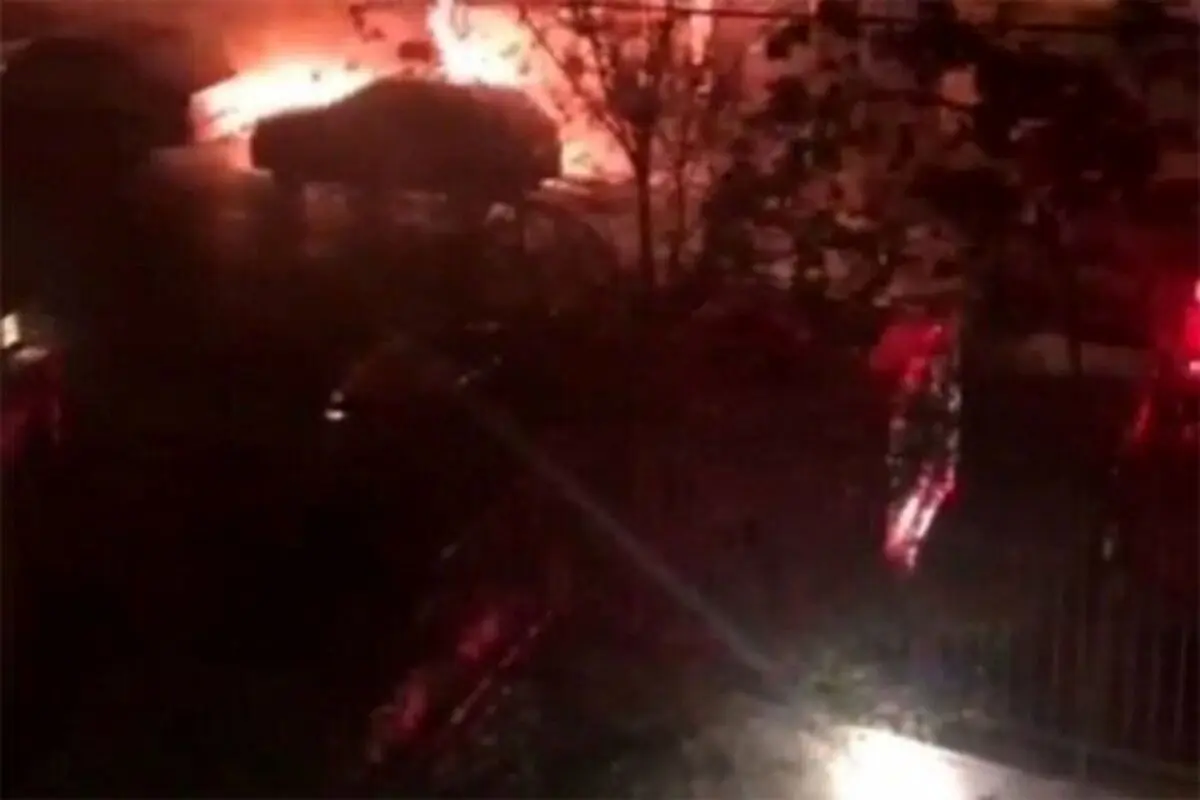 نمایی تازه از فردی که ماشین‌ها را در تهران به آتش کشید! + فیلم