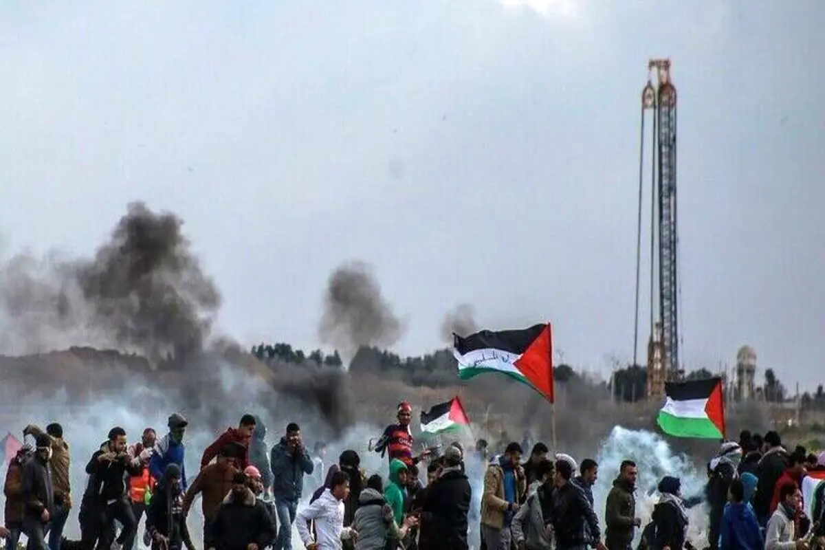 درگیری شدید جوانان فلسطینی و اشغالگران صهیونیست در کرانه باختری